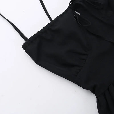 BOOFEENAA Halter Backless Maxi Long Dress Sexy Vacation Outfits White Black Summer Dresses for Women Clothes 2024 C66-CH28