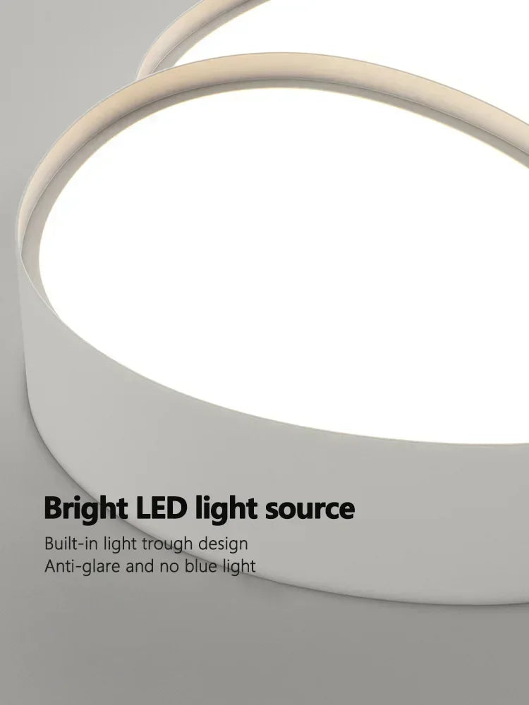 Modern LED Ceiling Lamp Simple Luxury Lighting for Living Room Bedroom Kitchen Cabinets Balcony Home Decor