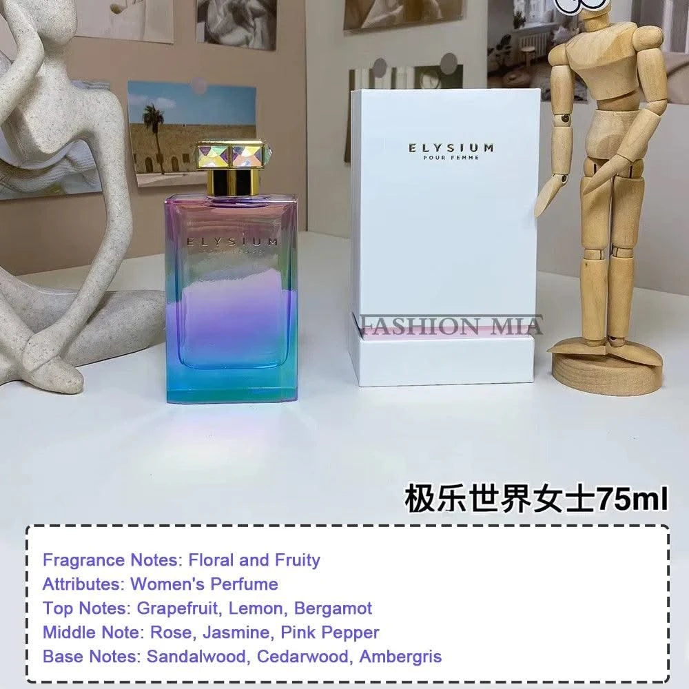Luxury Brand Elysium Pour Homme Parfum Cologne Lasting Woody Floral Fragrance Pheromone Eau de Toilette For Women Gifts