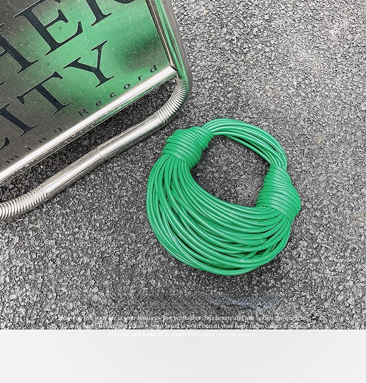 Handbags for Women 2025 New in Gold Luxury Designer Brand Handwoven Noodle Bags Rope Knotted Pulled Hobo Silver Evening Clutch