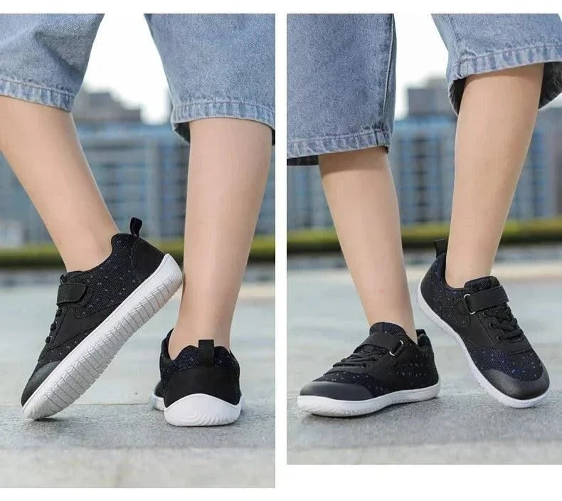 Kids Wide Barefoot Shoes Boys Girls Minimalist Sneakers Lightweight Non Slip Natural Children Walking Shoes Skate Flat