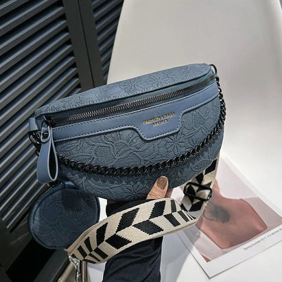 Designer Woman Chest Pack Retro Embroidery Belt Bag Coin Purse Luxury Lady Waist Bag Fashion Brand Shoulder Crossbody Chest Bags