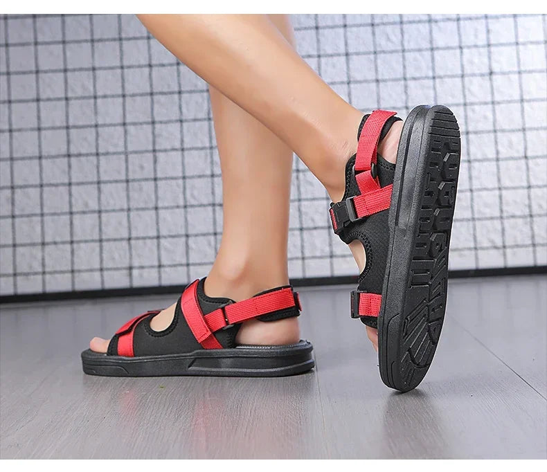 Men Sandals 2024 Trending Men's Luxury Sandals Man Summer 2024 Shiatsu Slippers Flat Sandal Beach Shoes Platform Sandals. Mens