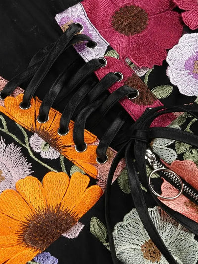 Luxury Dresses Women 2025 Summer Prom Gown New Bodycon Mini Party Dress Retro Embroidered Flower Evening Gowns Brithday Outfits