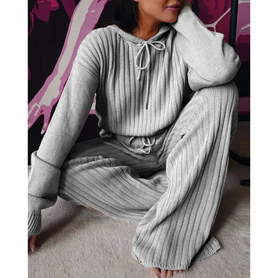 2023 Autumn Casual Wear Women Lounge Tracksuit 2 Piece Set Loose Lounge Sets Ladies Hooded Sweat Suit Outfits Female