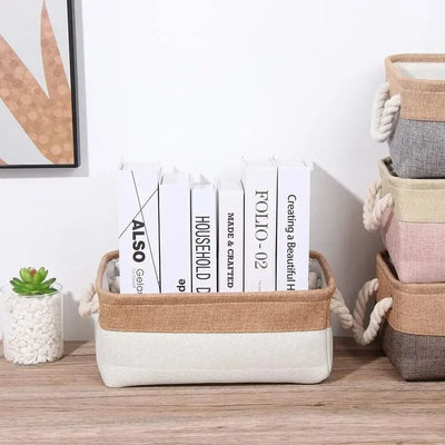 Home Supplies Sundries Sorting Basket Folding Linen Organizer Box Underwear Socks Baby Toys Storage Basket