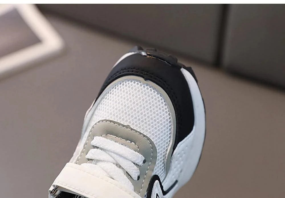 Kid's sports shoes for small and medium-sized children spring and autumn boys' sports shoes girls' mesh breathable running shoes