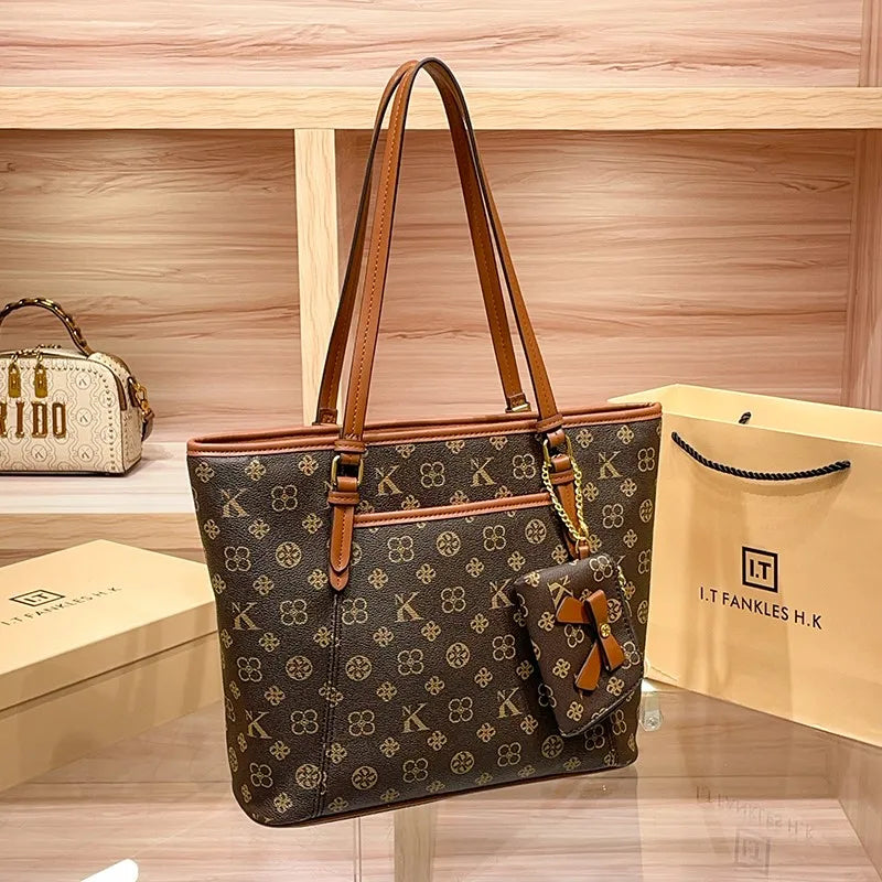 Brand handbag for women 2025 new spring/summer high-end texture retro designer single shoulder crossbody bag with large capacity