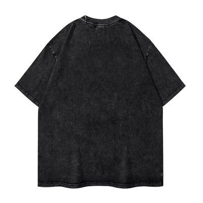 Men's T Shirt Add Design Washed T Shirts Hippie Custom DIY Made Your Image Beach Tee Shirt Y2K Retro Loose Cotton Tops Present