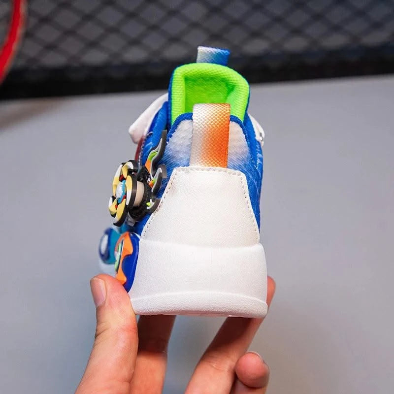 Boys' casual sports shoes | Lightweight and cushioned running shoes | 5-12 year old children's sports walking shoes | Shock abso