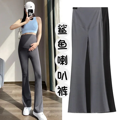 Maternity Leggings for Pregnant Women Yoga Flared High-waisted Trousers Pregnancy Clothes