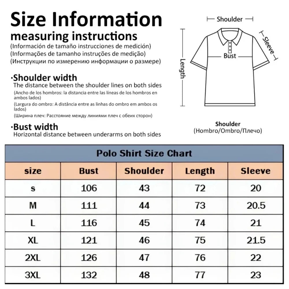 Men Polo Shirts Short Sleeve Men's Clothes Summer Oversized Sportswear Shirt Striped Polo Tees Fashion Man Pullover Tops