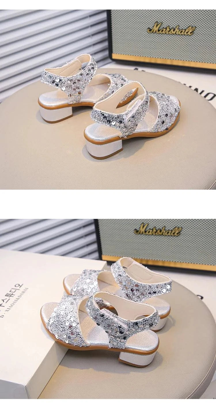 Princess Sandals for Girls | Dance Performance Shoes | Wedding High Heels 2025 Summer New