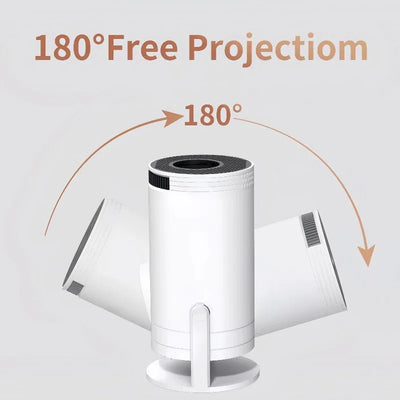 Mini Portable Projector Home Cinema 1080p HD 4k Android 11 Projector with WiFi 6 and Bluetooth Smart Pocket Outdoor