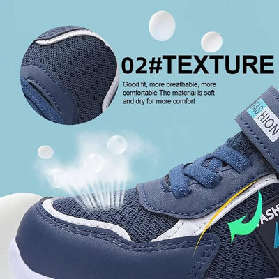 Children Casual Sports Shoes for Boys Breathable Summer Kids Hook&Loop Students Girls School Running Kids' Outdoor Sneakers