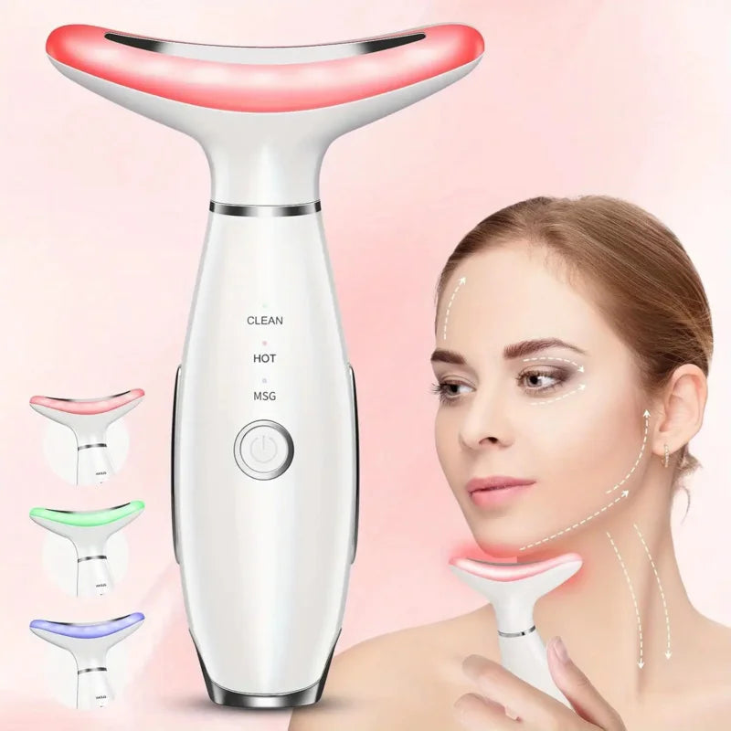 Suitable for facial and neck massager，3Massage Mode，Face Neck Care Tool Beauty Device