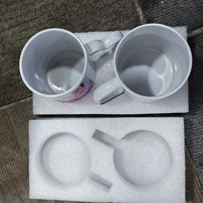 4 Pack 11OZ Sublimation Mugs Sets Classic Blank Drinking Cups with Handles DIY Coffee Mug Gift for Sublimation Paper