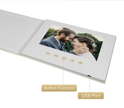 Linen Bound Video Book Wedding Video Album Up to 3 hours of video