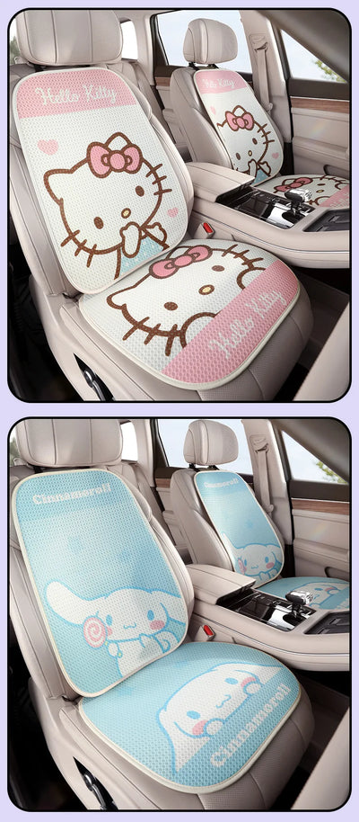 Sanrio Car Seat Cushion Car Cushion Protective Cushion Mesh Seat Cover Four Seasons Car Accessories Hello Kitty Car Accessories