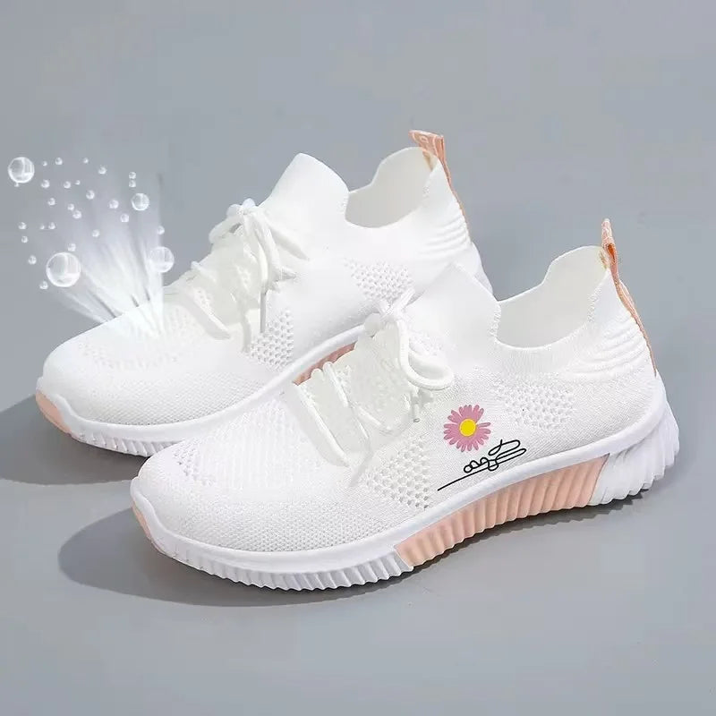 Women's Breathable Mesh Sneakers 2025,Lightweight Shock-Absorbing Athletic Shoes for Running/Walking,Comfortable Sports Footwear