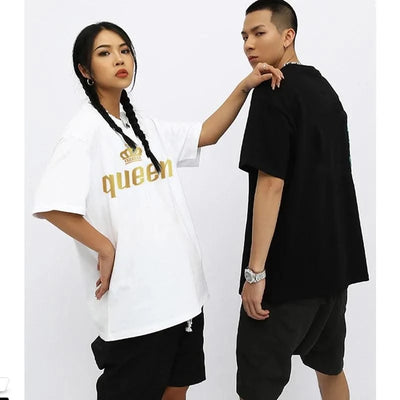 Men and Women 2024 New Fashions Printed Sweatshirt Spring Summer Casual Cotton T--Shirts 6 Colors O-Neck Running Couple Tops