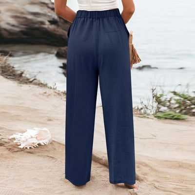Women's Wide Leg Pants High Elastic Waisted In The Back Business Work Trousers Long Casual Pants Pants for Women Women’s Pants