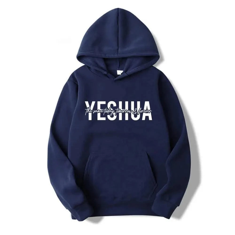 Yeshua women's Christian hooded sweatshirt printed with biblical scriptures, religious hooded sweatshirt, gift of faith, Jesus'