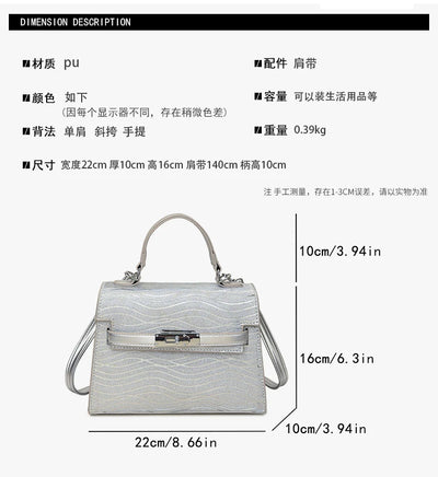 Popular Classic Leather Ladies Shoulder Bag Handbags For Women Designer Inspired Elegant Top Handle Purse Fashion Tote