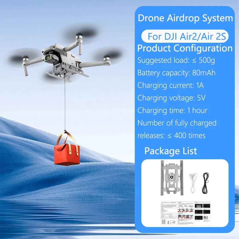 STARTRC Drone Airdrop System For DJI Air 3S/Mini 4 Pro/Mini 3/Mavic 3/Air 2S/Mavic 2/Mini 2 SE Air-dropping Thrower Gift Deliver