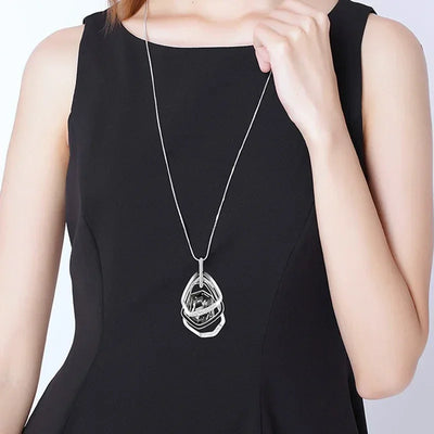 Long Necklaces & Pendants for Women Maxi Collier Femme Geometric Chain Fashion Necklace Statement Colar Accessories Jewelry 2024