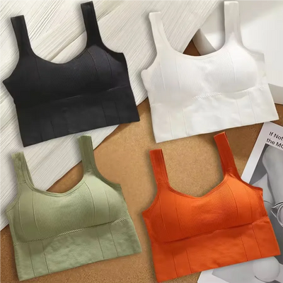 Breathable Sports Bra Anti-Sweat Fitness Top Women Seamless Yoga Bra Shockproof Crop Top Push Up Sport Bra Gym Workout Top