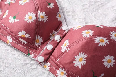 Bra For Women Wire Free Bra Cotton Underwear Front Closure Brassiere Women's Lingerie Large Bust 50 52 BCD Cup
