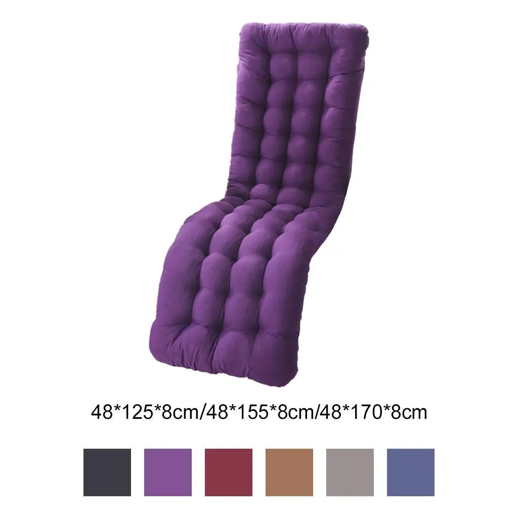 Polyester Garden Recliner Cushion Thickened High Office Seat Cushions Outdoor
