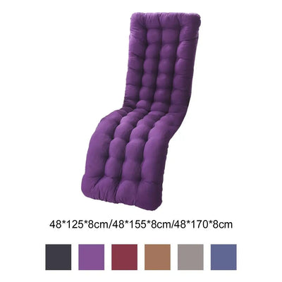 Polyester Garden Recliner Cushion Thickened High Office Seat Cushions Outdoor