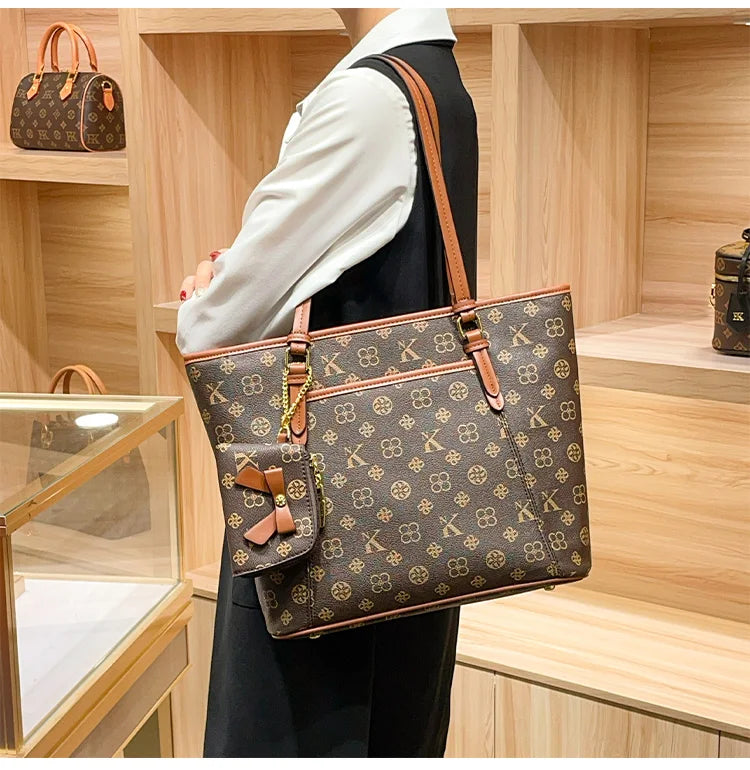 Brand handbag for women 2025 new spring/summer high-end texture retro designer single shoulder crossbody bag with large capacity