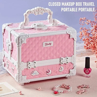 Kids Makeup Kit Little Girls 49 Pcs Washable Makeup Kit Real Girl Princess