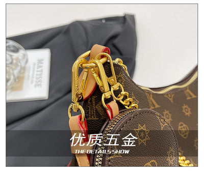 Famous Designer Elegant Handbags Leather For Women, Ladies Crossbody Shoulder Bag Classic Popular And Lightweight For Shopping
