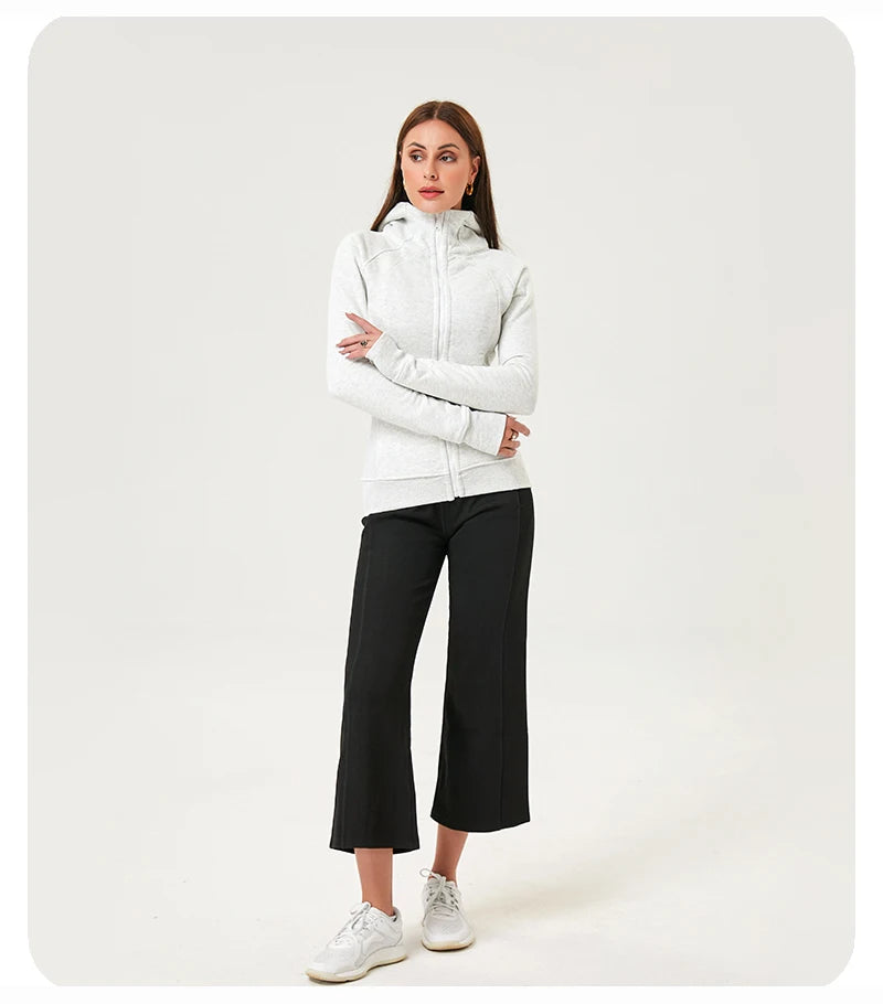 Women's Wide Leg Yoga Ninth Pants High Waisted Joggers Casual Sweatpants Pockets Sports Clothes Pilates Tracksuit Baggy Pants