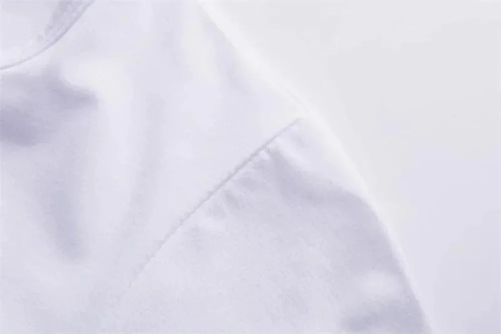 Women's Casual Crew Neck T-Shirt with White Bow Print Soft Polyester Fabric Medium Stretch All-Season Top Machine Washable