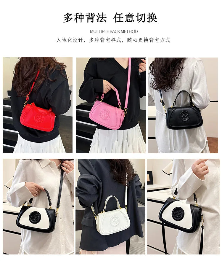 2025 Designer Handbag for Women - Premium Textured Shoulder Bag, Fashionable Crossbody & Top Handle Tote for Work & Daily