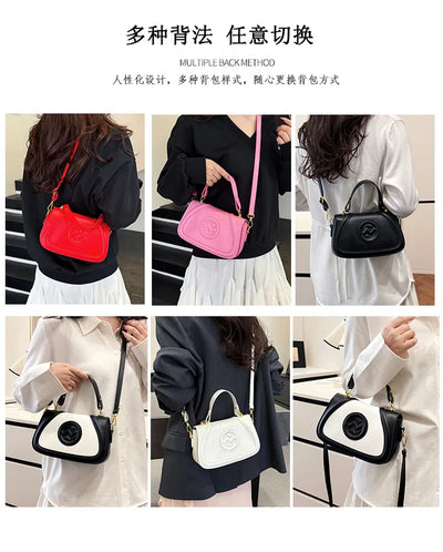 2025 Designer Handbag for Women - Premium Textured Shoulder Bag, Fashionable Crossbody & Top Handle Tote for Work & Daily