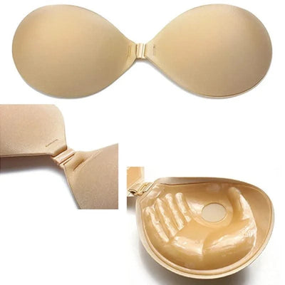 Sexy Wireless Front Closure Bras For Women Invisible Push Up Strapless Bra Plus Size Backless Self Stick On Bralette Comfort Bra