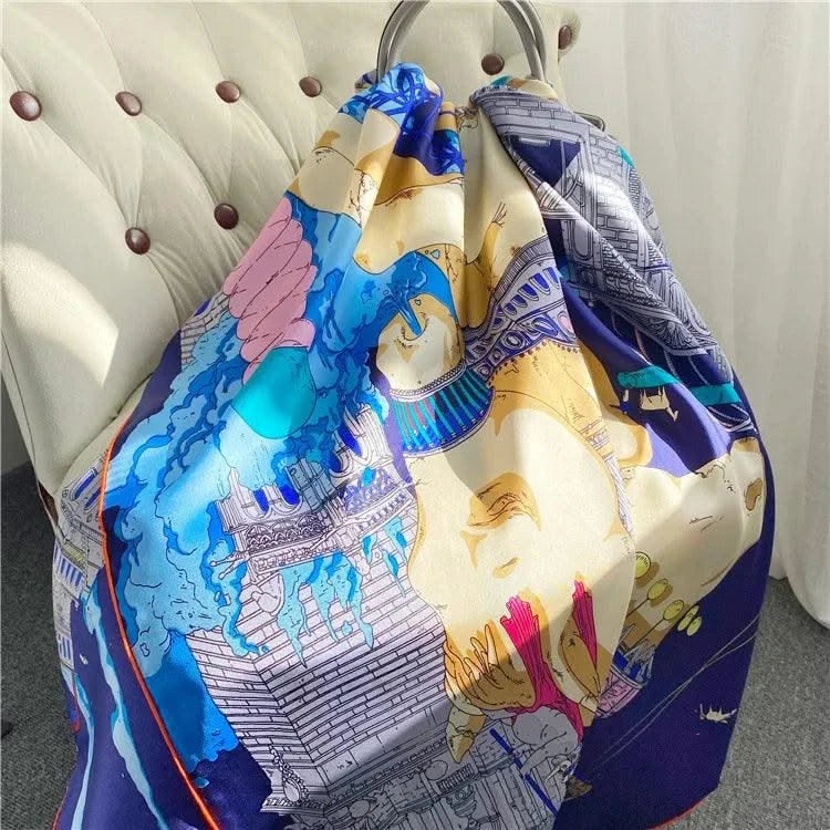 Mulberry Silk Scarves Large Shawls Head Neck Accessories