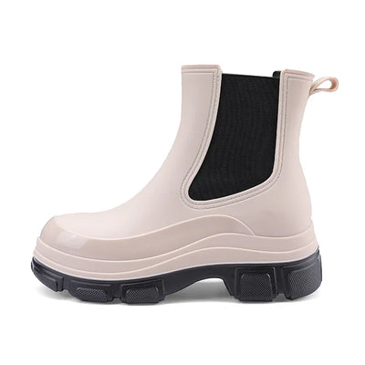 Women's Rain Boots with Flat Heels, Year-round Bestseller Are Casual Waterproof and Anti-slip High-quality EVA Outdoor Boots
