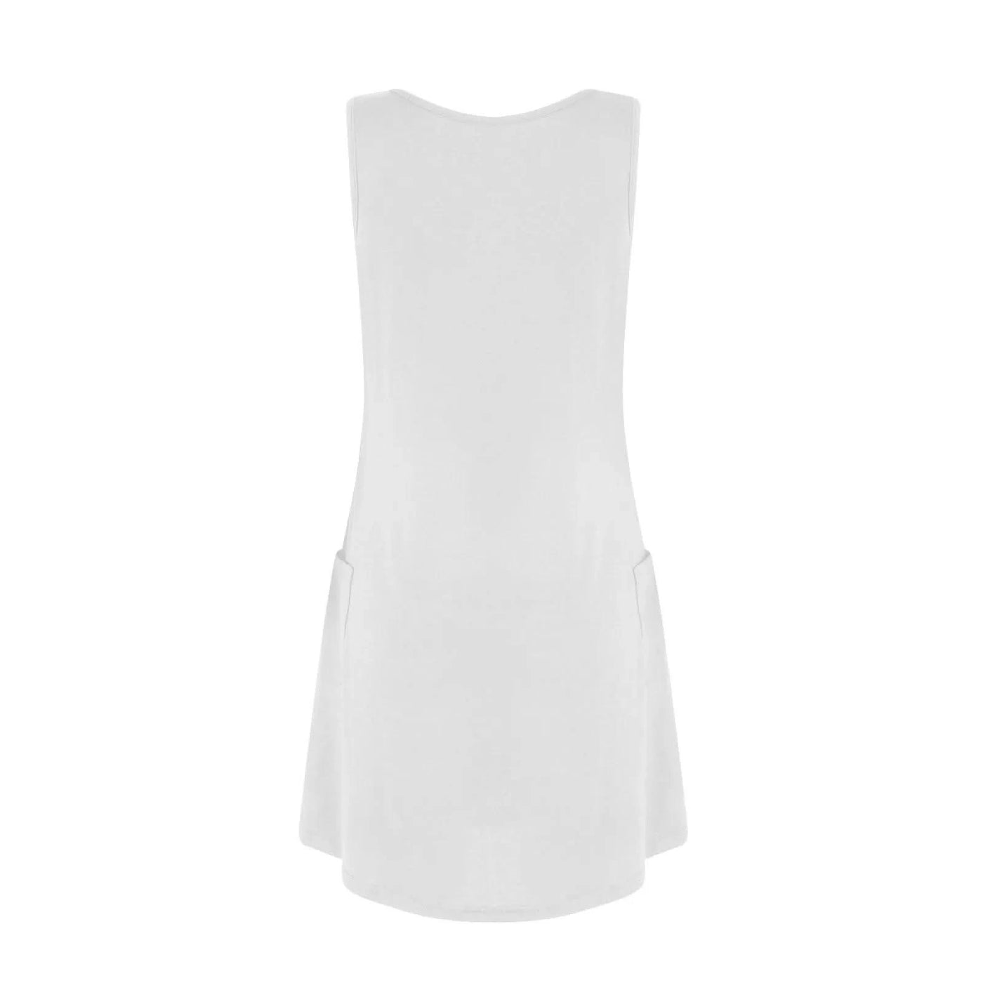 Womens Summer Dresses Plain Loose V Neck Sleeveless Sundresses Swimsuit Coverup With Pockets Vestidos Para Mujer платье женское