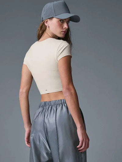 Women T-shirts 2025 Tops Solid Short Sleeve Loose O-neck Cotton Casual Ladies Shirts Harajuku Korean Summer Woman Tshirts