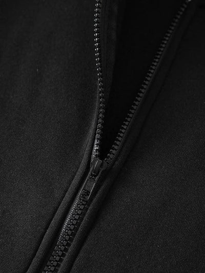 Fashion Solid Zipper Hoodie Women Warm Fleece Hooded Sweatshirt Autumn Casual Street Pocket Sportswear Oversized Female Clothing