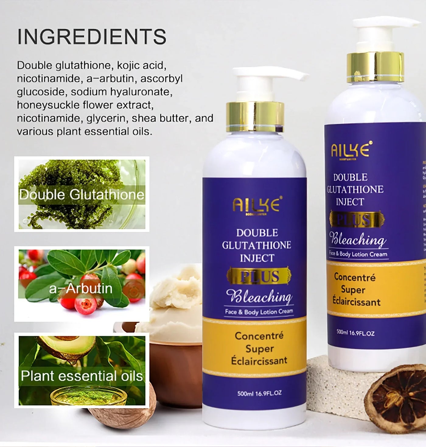 AILKE Premium Skin Lightening Cream - Dark Spot Corrector for Uneven Skin Tone - Face, Body, Underarm, Knees, Elbows, Knuckle