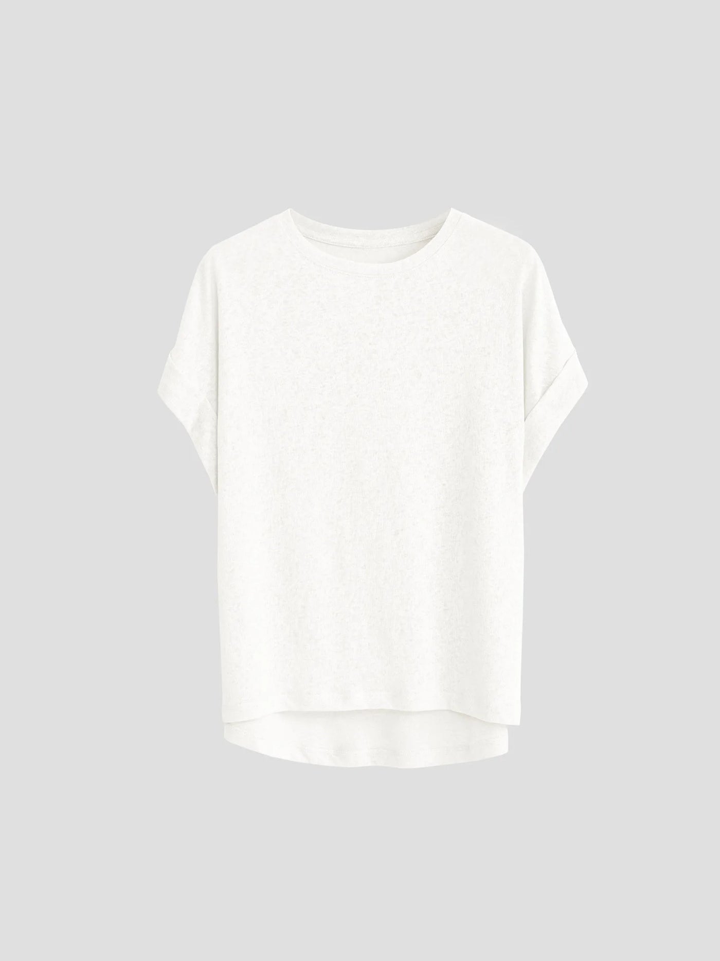 Women T Shirt Short Sleeve Cotton Linen Tops Crew Neck Oversize Dolman Plain Tees Spring Summer