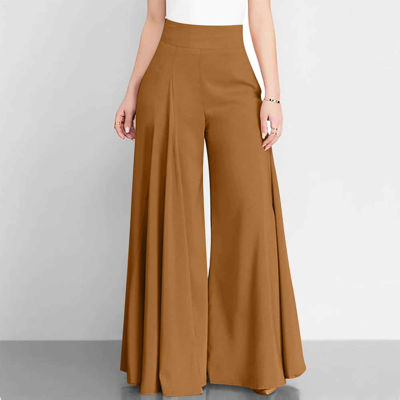 Fashion High Waist Wide Leg Pants For Women Elegant Casual Office Solid Loose Long Pant New Spring Autumn Womens Clothing